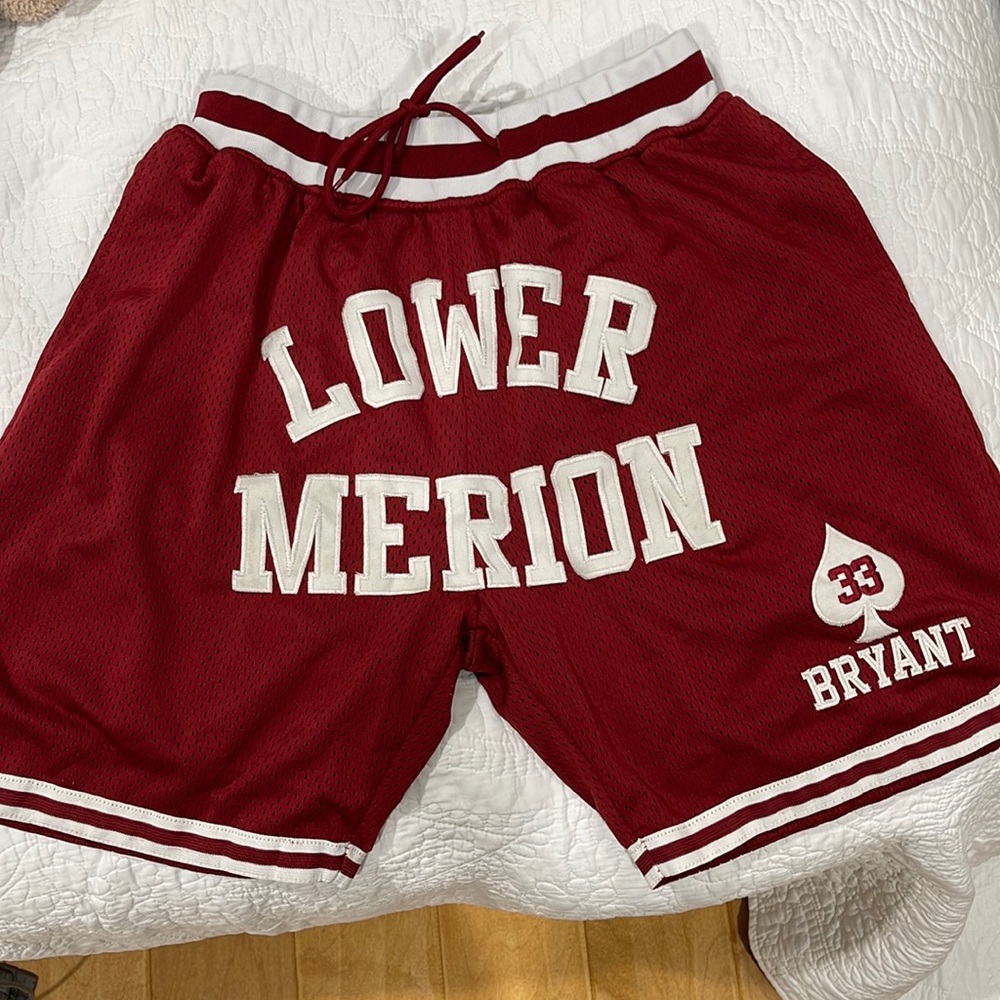 Kobe Bryant Lower Merion Front Logo Basketball Shorts - Small